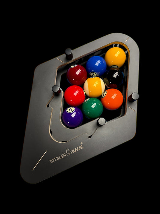 BitmanRack 9-BALL PRO• Billiard Rack Precision Birch Plywood Pool Snooker Accessory