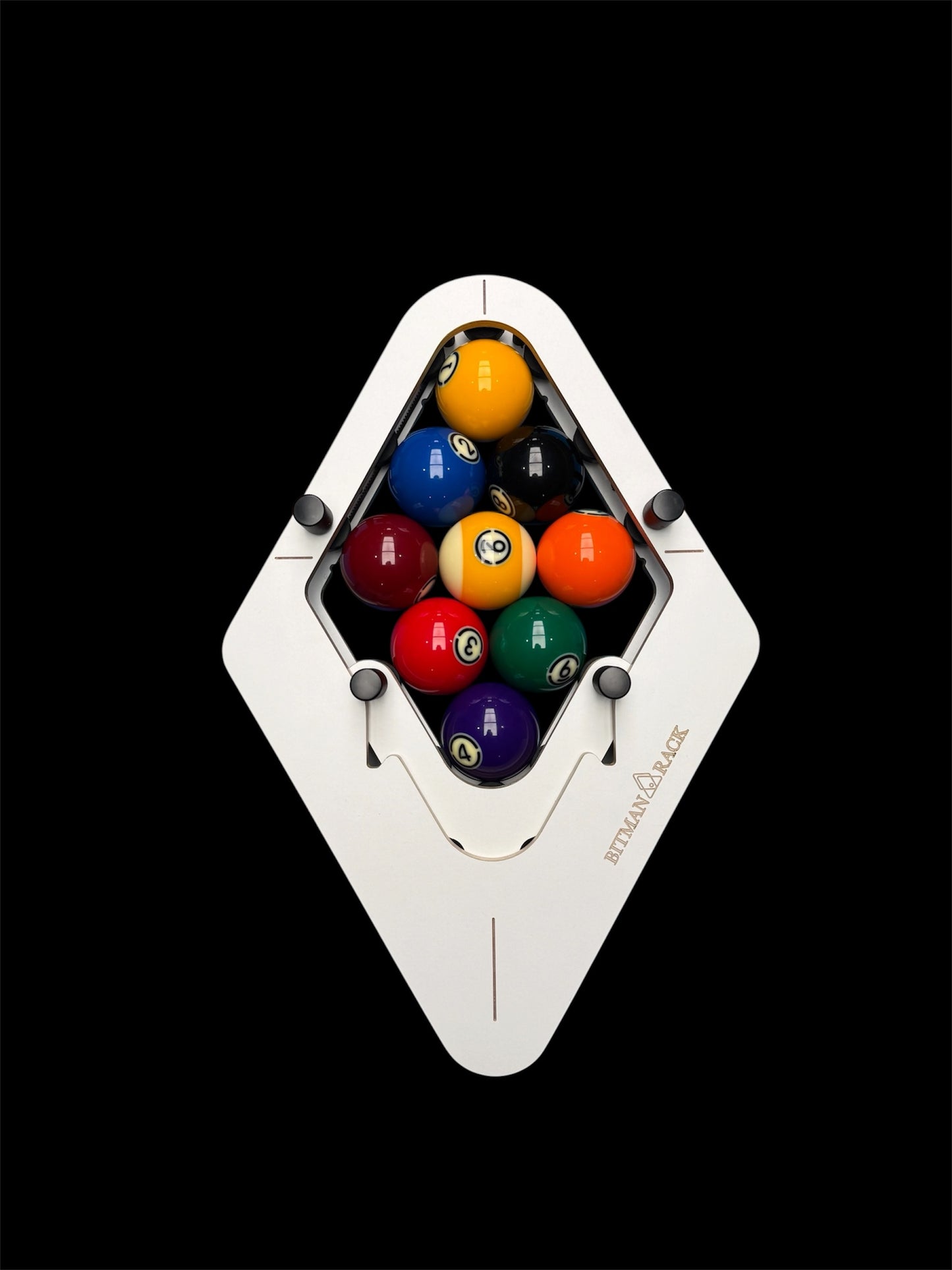 BitmanRack 9-BALL LITE• Pool Billiard Triangle Rack Precision Alignment Accesories