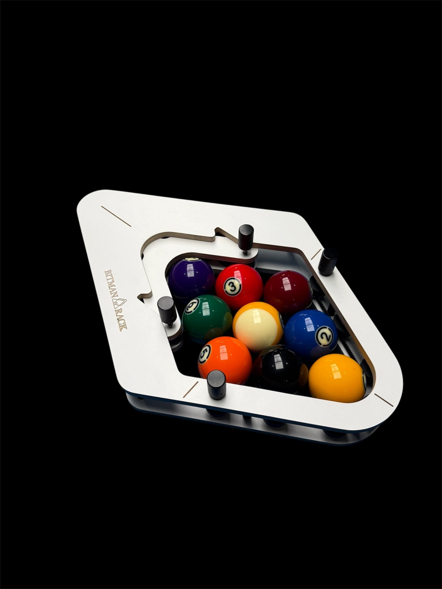 BitmanRack 9-BALL LITE• Pool Billiard Triangle Rack Precision Alignment Accesories