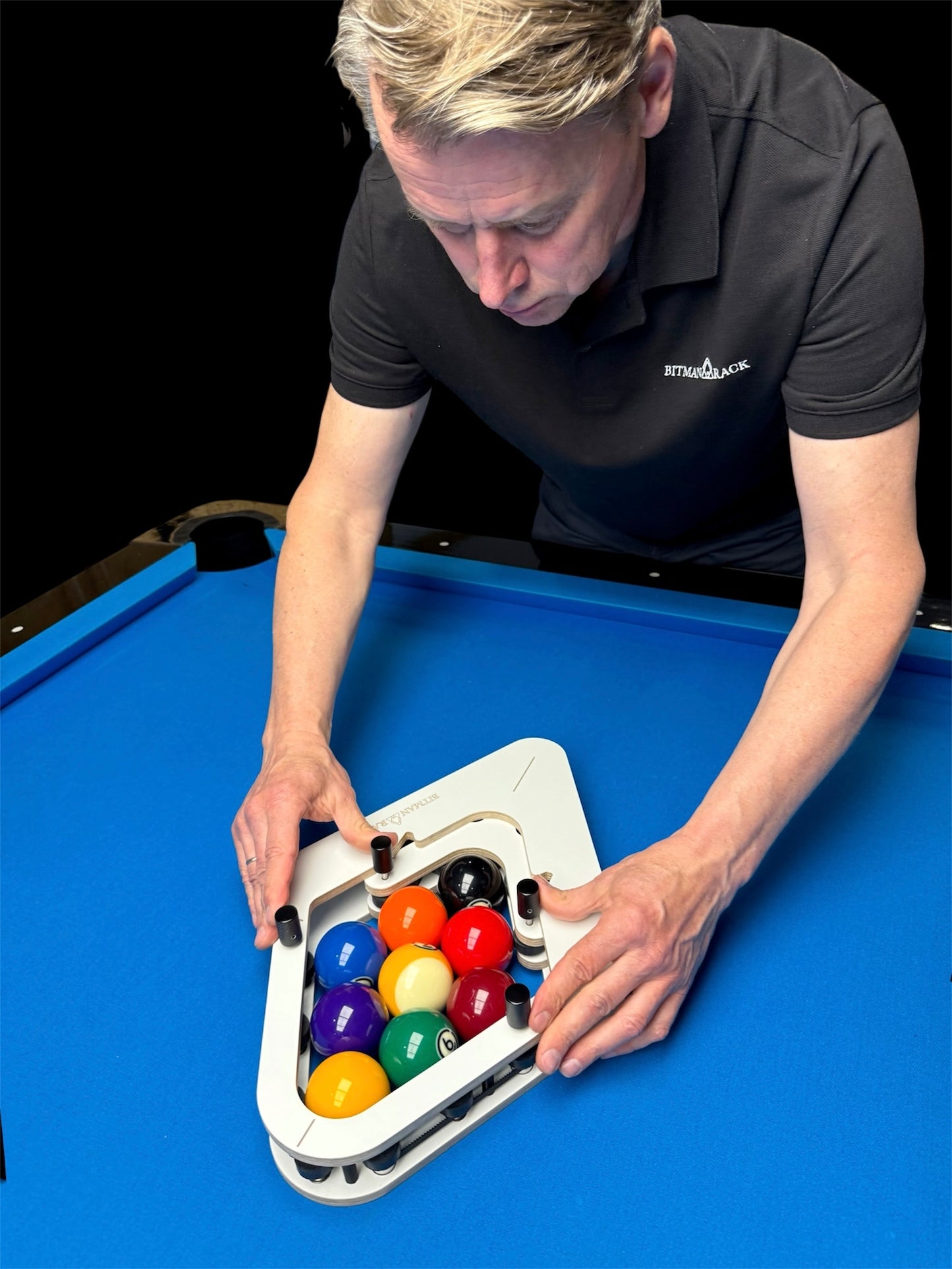 BitmanRack 9-BALL LITE• Pool Billiard Triangle Rack Precision Alignment Accesories